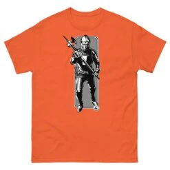 Running Knight - Tod Cutler T Shirt -Tod Cutler Shop mens classic tee orange front 65c248cf9b4eb