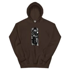 Running Man At Arms Target - Tod Cutler Unisex Hoodie 28 Running Man At Arms Target - Tod Cutler Unisex Hoodie -Tod Cutler Shop unisex heavy blend hoodie dark chocolate front 65c26e7223457