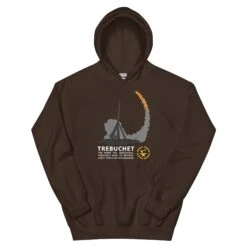The Trebuchet - Tod's Workshop Unisex Hoodie 28 The Trebuchet - Tod's Workshop Unisex Hoodie -Tod Cutler Shop unisex heavy blend hoodie dark chocolate front 65c3b875454d9