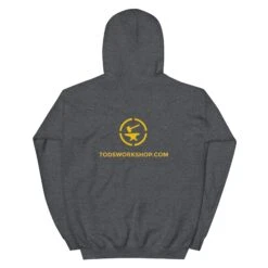 The Trebuchet - Tod's Workshop Unisex Hoodie 33 The Trebuchet - Tod's Workshop Unisex Hoodie -Tod Cutler Shop unisex heavy blend hoodie dark heather back 65c3b8754bbe4