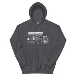Crossbow Plans - Tod's Workshop Unisex Hoodie -Tod Cutler Shop unisex heavy blend hoodie dark heather front 65c3b47fbeb7c