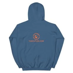 Running Man At Arms Target - Tod Cutler Unisex Hoodie 37 Running Man At Arms Target - Tod Cutler Unisex Hoodie -Tod Cutler Shop unisex heavy blend hoodie indigo blue back 65c26e722fc71
