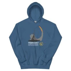 The Trebuchet - Tod's Workshop Unisex Hoodie 36 The Trebuchet - Tod's Workshop Unisex Hoodie -Tod Cutler Shop unisex heavy blend hoodie indigo blue front 65c3b87552371