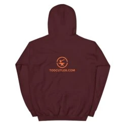Running Man At Arms Target - Tod Cutler Unisex Hoodie 27 Running Man At Arms Target - Tod Cutler Unisex Hoodie -Tod Cutler Shop unisex heavy blend hoodie maroon back 65c26e72221ef
