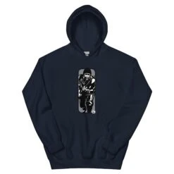 Running Man At Arms Target - Tod Cutler Unisex Hoodie 24 Running Man At Arms Target - Tod Cutler Unisex Hoodie -Tod Cutler Shop unisex heavy blend hoodie navy front 65c26e722011b
