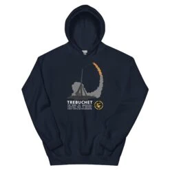 The Trebuchet - Tod's Workshop Unisex Hoodie 24 The Trebuchet - Tod's Workshop Unisex Hoodie -Tod Cutler Shop unisex heavy blend hoodie navy front 65c3b875423a2
