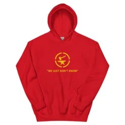 We Just Don't Know - Tod's Workshop Unisex Hoodie 30 We Just Don't Know - Tod's Workshop Unisex Hoodie -Tod Cutler Shop unisex heavy blend hoodie red front 65c138d1c34f8