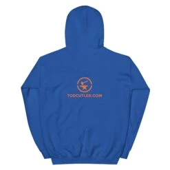Running Zombie Target - Tod Cutler Unisex Hoodie -Tod Cutler Shop unisex heavy blend hoodie royal back 65c26005ed644