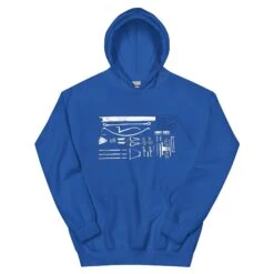 Crossbow Plans - Tod's Workshop Unisex Hoodie -Tod Cutler Shop unisex heavy blend hoodie royal front 65c3b47fc0e21
